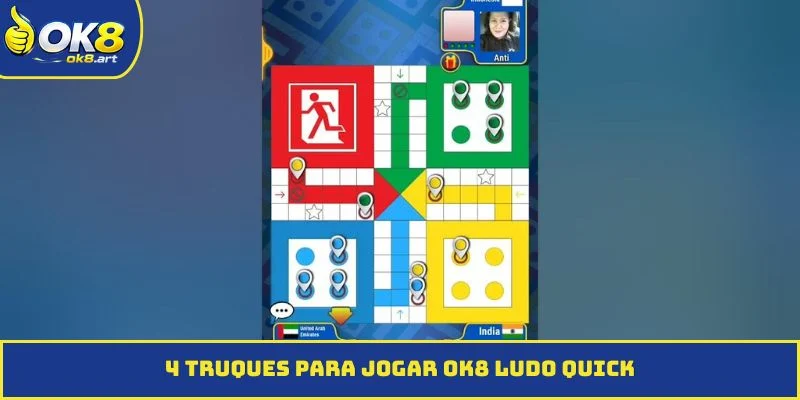 4 truques para jogar OK8 Ludo Quick