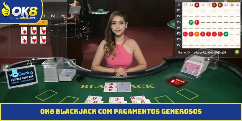 OK8 Blackjack com Pagamentos Generosos