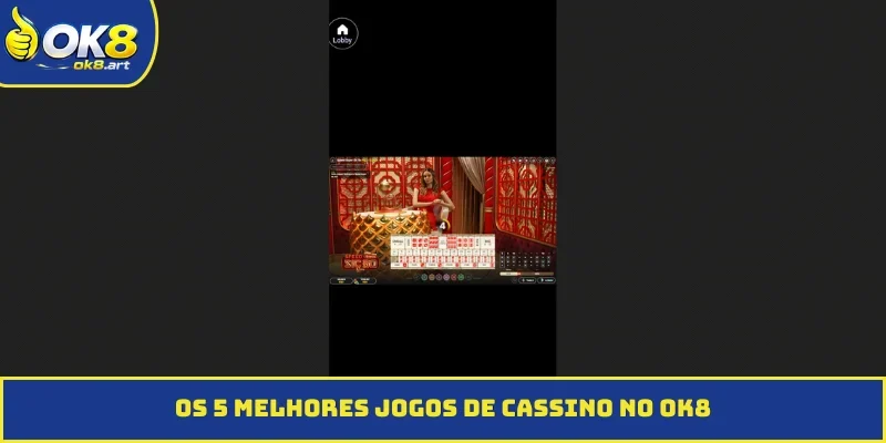 Os 5 melhores jogos de cassino no OK8