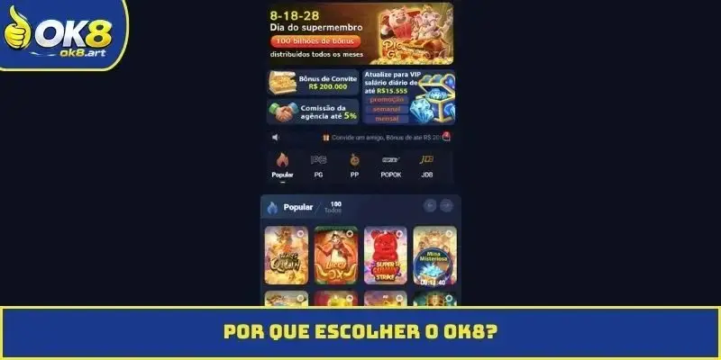 Por que escolher o OK8?